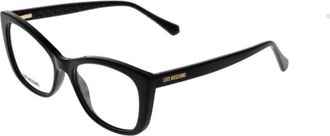 Love Moschino Zwarte Vlinder Optische Frames - Dames - Brillen - Zwart - ONE Size - Accessoires