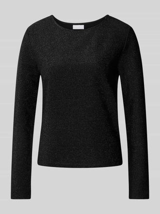 Jake*s Longsleeve mit Rundhalsausschnitt in Black, Größe 36