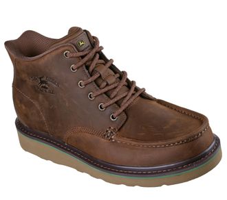 Skechers mens John Deere Brockman 2.0 Moc Toe Lace Up Slip Ins, Cdb, 8.5 UK