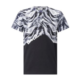 Carlo Colucci Carlo Colucci, T-Shirts, male, Black, Size: 2XL Rope Pattern T-Shirt