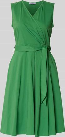 More & More More & More Kleid mit V-Ausschnitt in Wickel-Optik in Gruen, Gr&ouml;&szlig;e 34