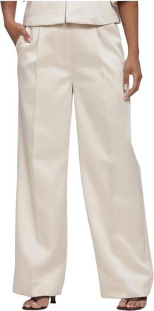 Second Female Broeken, Dames, Beige, M, Polyester, Perlla Broeken