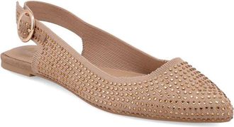 Mia Kathrina Rhinestone Knit Slingback Flats