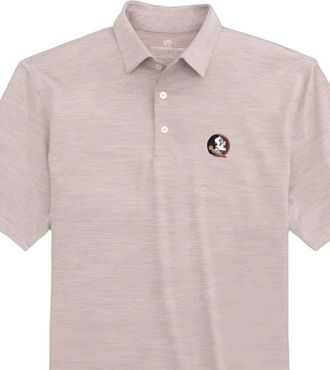 Southern Tide Mens Driver Spacedye Performance Polo In Chianti