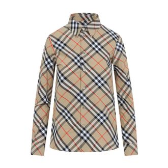 Burberry Dames, Blouses & Shirts, Beige, Maat: 3XS Katoen