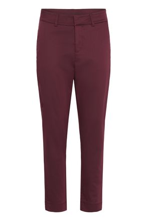 Kaffe Casual broek KAlea Regular fit bordo