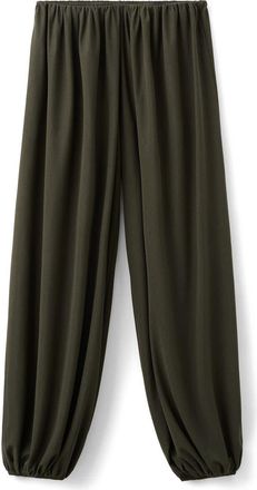 Mango Pleated Balloon Pants in Khaki Green at Nordstrom, Size X-Small