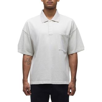 Hudson Heavyweight Cotton Pocket Polo in Ghost at Nordstrom Rack, Size Xx-Large