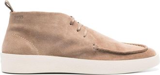 BOSS Stivaletti in pelle scamosciata - Marrone