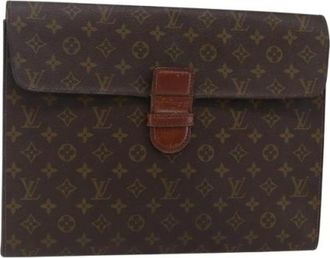 Louis Vuitton Pre-owned Clutches, female, Brown, Size: ONE SIZE Pre-owned Canvas Clutch