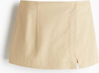 H&M Wrap Skort in Beige at Nordstrom, Size 10