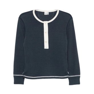 Chlo&eacute; Chlo&egrave; T-shirts and Polos - female - Chlo&eacute; - Round-neck Knitwear - Blue - S - Knitwear