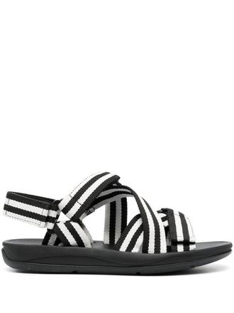 Camper Match gestreepte sandalen - Zwart
