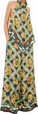 Alemais Liana Silk Palazzo Pant In Multi