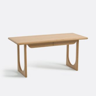 La Redoute Interieurs XL bureau in eiken en fineer, 2 lades, Douve