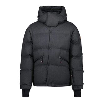 Moncler Ski Jackets, male, Gray, Size: 2XL Krun Down Jacket