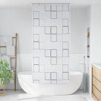 OEM Estor Enrollable Para Ducha Crezuo De 80 X 240 Cm Con Estampado Cuadrado