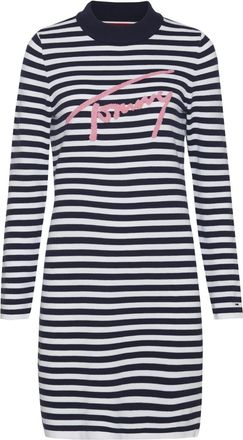 Tommy Hilfiger Womens Jeans Stripe Dress in Navy - Size X-Small