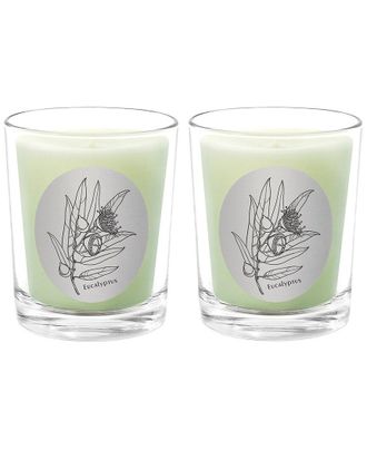 Qualitas Eucalyptus Two Scented Beeswax Candle Set