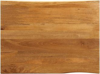 vidaXL vidaXL Piano Tavolo 110x80x3,8 cm Bordi Vivi in Legno Massello Mango