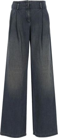 Golden Goose Journey Wide Jeans - Dames - Loose Fit Jeans - Blauw - M - Katoen - Jeans