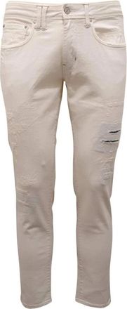 Cycle Straight Jeans - Heren - Slim Fit Jeans - Wit - W33 - Katoen - Jeans