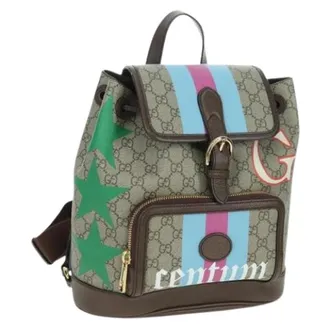Gucci Pre-owned Backpacks, female, Multicolor, Size: ONE SIZE Pre-owned Vintage Backpack