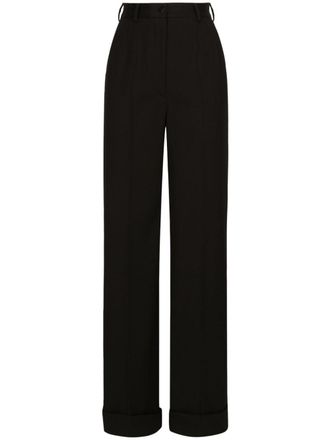 Dolce & Gabbana Pantaloni a gamba ampia - Nero