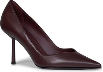 Le Silla Womens Pumps Vivienne Nappa Leather Burgundy Lambskin High Heel Shoes