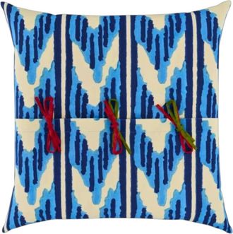 Lisa Corti Nina Rose Pillow In Blue