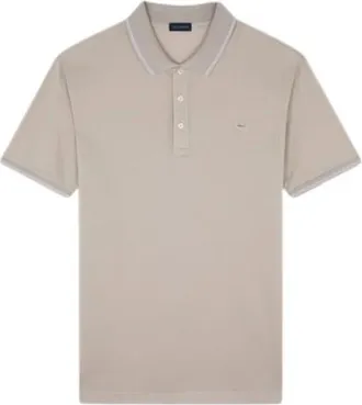 Paul & Shark Katoenen polo shirt klassieke stijl - Heren - Polos - Beige - XL - Katoen - Tops