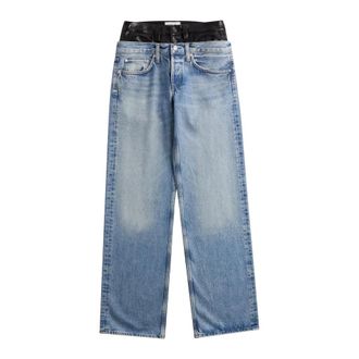 A Gold E Dames, Jeans, Blauw, Maat: W27 Katoen