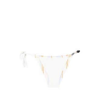 Sir. Bead-embellished Striped Bikini Bottoms