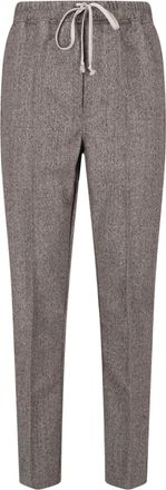 Rick Owens Pantaloni Dritti In Lana