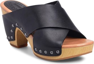 Kork-ease Gracie Platform Mule Sandal in Black Fullgrain at Nordstrom, Size 11
