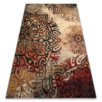 RugsX Rugsx - Alfombra De Lana Polonia Boho Roset&oacute;n Rojo Multicolour 300x400 Cm