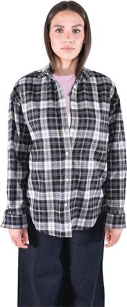 MC2 Saint Barth Gigy Flanellen Shirt - Dames - Overhemden - Zwart - S - Overhemden