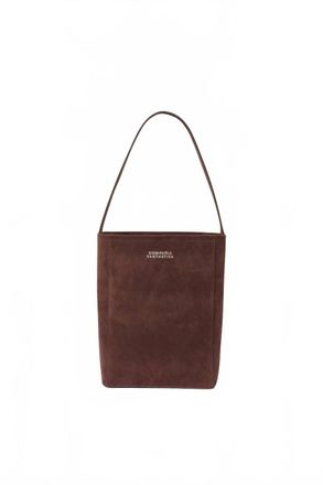 Compa&ntilde;&iacute;afant&aacute;stica Womens Suede Bucket Shoulder Bag In Brown