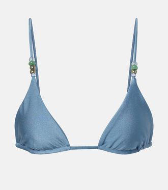 JADE Swim Via beaded bikini top