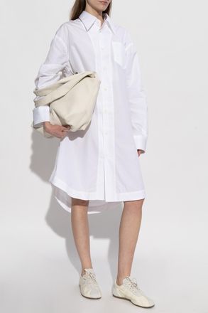 Ami Shirt Dress, Womens, White