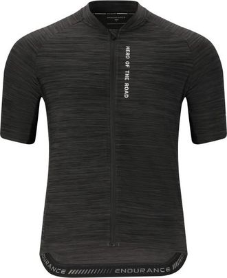 ENDURANCE Logan Cycling/MTB Melange S/S Jersey Velotrikot f&uuml;r Herren | schwarz
