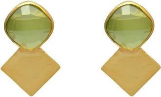 Pieces Womens Alys Earrings In Green
