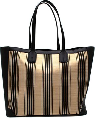Tanner Krolle Black Striped Cadogan Tote Traveller Bag