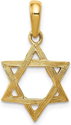 Diamond2Deal 14k Yellow Gold Star of David Pendant