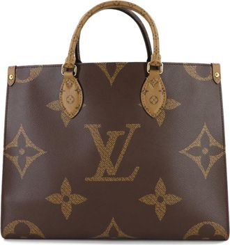 Louis Vuitton Monogram Monogram Reverse Monogram Reverse Handbag Tote Bag (Pre-Owned)