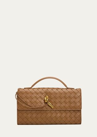 Bottega Veneta Andiamo Leather Clutch