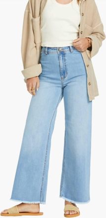 Billabong Free Fall Wide Leg Pant In Indigo Surf Spray