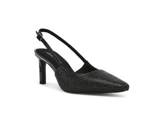 Anne Klein Rosel-C High Womens Heels Black Crystal : 9.5 M, Rubber/Synthetic