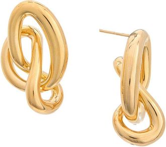 Oscar De La Renta Twisted Knot Earrings