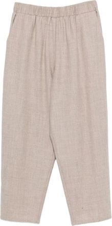 Dusan elastic-waist trousers - Neutrals